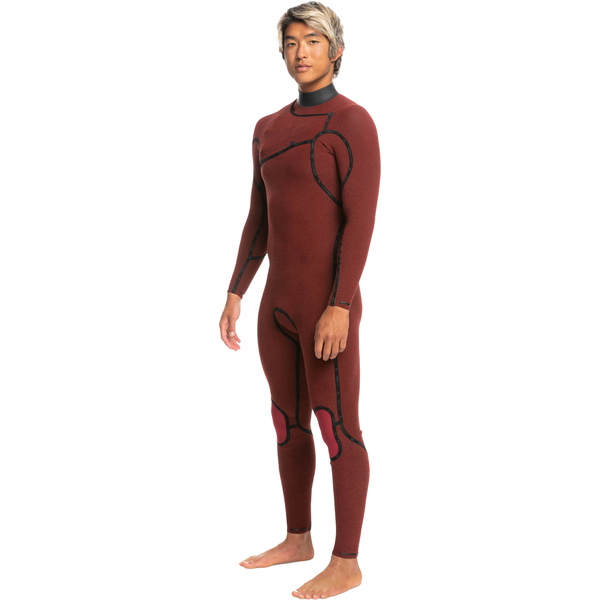 2024 Quiksilver Männer Highline 3/2mm Brustreißverschluss Neoprenanzug EQYW103157 - Black